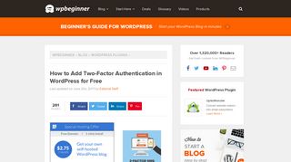 
                            9. How to Add Two-Factor Authentication in WordPress for Free