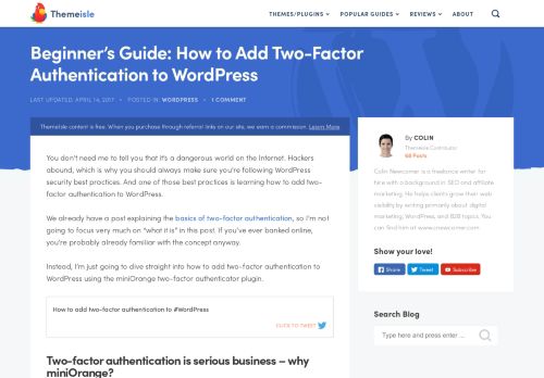 
                            12. How to Add Two-Factor Authentication to WordPress [Beginner's Guide]