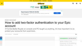 
                            7. How to add two-factor authentication to your Epic account | iMore