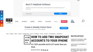 
                            4. How To Add Two Snapchat Accounts To Your iPhone - #Academy ...
