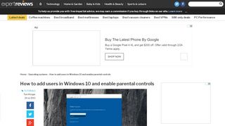 
                            11. How to add users in Windows 10 and enable parental controls | Expert ...