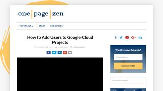 
                            9. How to Add Users to Google Cloud Projects – One Page Zen
