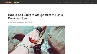 
                            12. How to Add Users to Groups from the Linux Command Line - Make ...