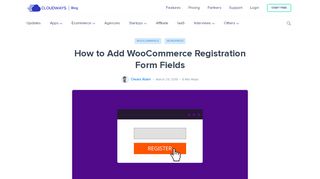 
                            8. How to Add WooCommerce Registration Form Fields - Cloudways