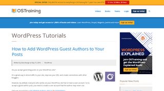 
                            9. How to Add WordPress Guest Authors to Your Posts - OSTraining