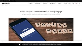 
                            11. How to add your Facebook news feed to your splash page - Tanaza