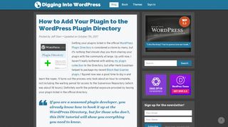
                            13. How to Add Your Plugin to the WordPress Plugin Directory | Digging ...