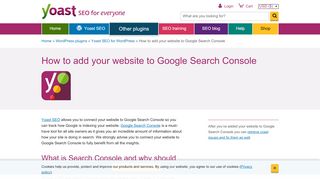 
                            11. How to add your website to Google Search Console    • Yoast