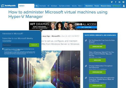 
                            13. How to administer Microsoft virtual machines using Hyper-V Manager ...