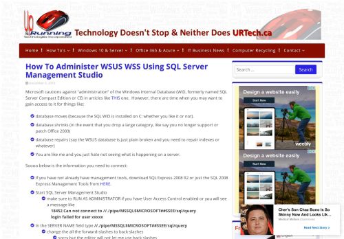 
                            13. How To Administer WSUS WSS Using SQL Server Management ...