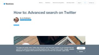 
                            4. How to: Advanced search on Twitter - Twitter for Business