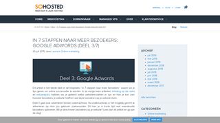 
                            10. HOW TO: Adwords voor meer bezoekers op je website | SoHosted