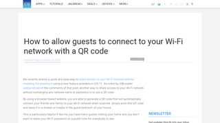 
                            7. How to allow guests to connect to your Wi-Fi network with a QR code