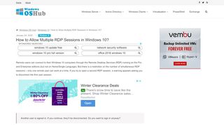 
                            10. How to Allow Multiple RDP Sessions in Windows 10 | ...