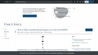 
                            9. How to allow unauthenticated logins over ssh on FreeBSD? - Unix ...