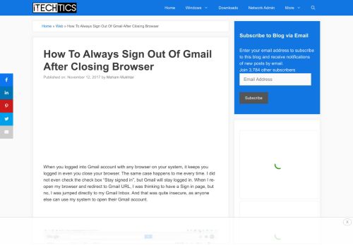 
                            1. How To Always Sign Out Of Gmail After Closing Browser - iTechtics