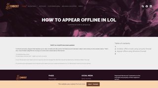 
                            6. How to appear offline in LoL | Chivalrous Boosting