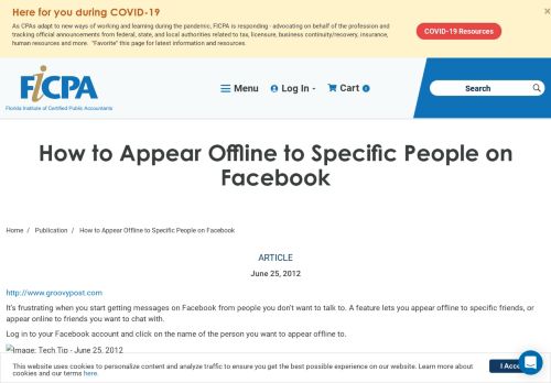 
                            3. How to Appear Offline to Specific People on Facebook - FiCPA