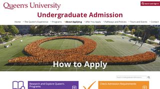 
                            12. How to Apply - About Applying | Undergraduate Admission, Queen's ...