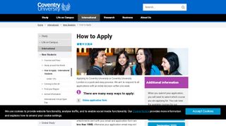
                            2. How to Apply: Application details for internationa... - ...