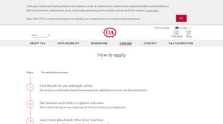 
                            7. How to apply | C&A