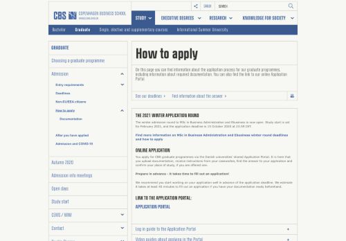 
                            4. How to apply | CBS - Copenhagen Business School