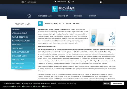 
                            9. How to apply collagen Colway? - Natural Collagen