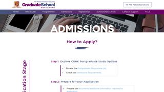 
                            4. How to Apply - CUHK Graduate School | Postgraduate Admissions