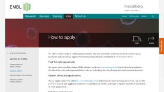 
                            4. How to apply - EMBL Heidelberg