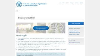 
                            1. How to apply | Employment at FAO | Food and Agriculture ...