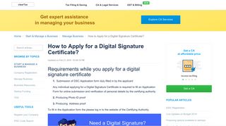 
                            10. How to Apply for a Digital Signature Certificate? - ClearTax