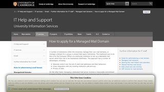
                            10. How to apply for a Managed Mail Domain — IT Help and Support