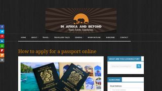 
                            8. How to apply for a South African passport online - In Africa and Beyond