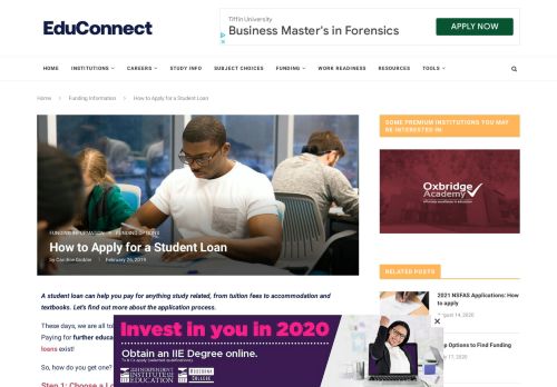 
                            3. How to Apply for a Student Loan | EduConnect | ONLINE
