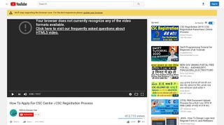 
                            4. How To Apply For CSC Centre । CSC Registration Process - YouTube