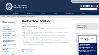 
                            11. How to Apply for Global Entry | U.S. Customs and Border Protection