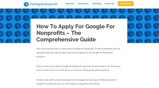 
                            7. How to Apply for Google for Nonprofits - the Comprehensive Guide ...