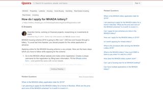 
                            8. How to apply for MHADA lottery - Quora