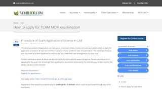 
                            12. How to apply for MOH examination - MOHTutor.com