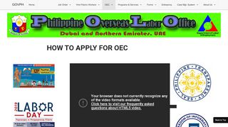 
                            3. How to Apply for OEC | Philippine Overseas Labor Office - Dubai