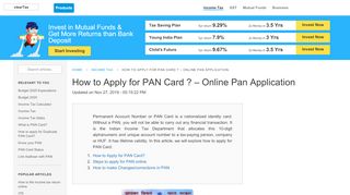 
                            10. How to Apply for PAN Card Online | How to Apply for Changes ...