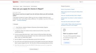 
                            12. How to apply for shares in Nepal - Quora