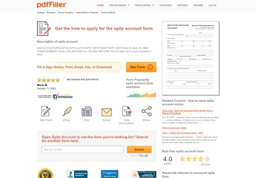 
                            7. How To Apply For The Spitz Account - Fill Online, Printable, Fillable ...