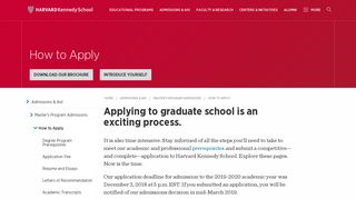 
                            2. How to Apply | Harvard Kennedy School