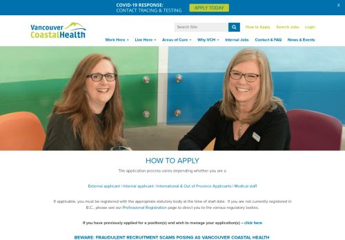 
                            3. How to Apply | Healthcare Jobs | Vancouver Coastal Health