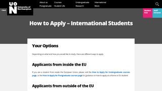 
                            6. How to apply – International students | University of ...