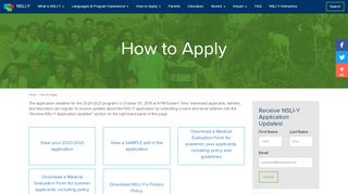 
                            10. How to Apply - NSLI-Y