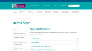 
                            8. How to Apply - NUI Galway