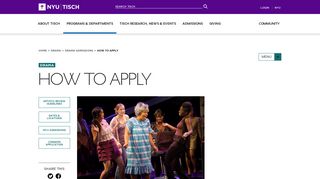 
                            1. How To Apply - NYU | Tisch