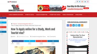 
                            11. How To Apply online For A Study, Work and Tourist visa?